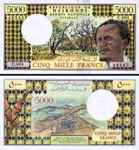 *5000 džibutských frankov Džibutsko 2002, P38 UNC - Kliknutím na obrázok zatvorte -